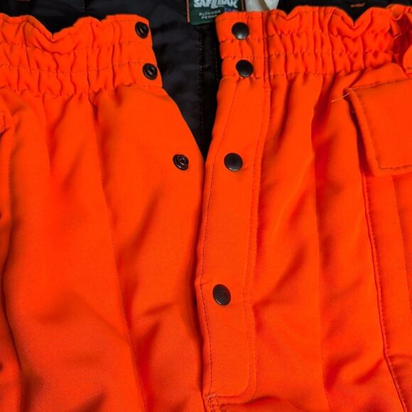 SafTbak Hunting Pants XL Mens Blaze Orange Pockets Quilted 42-44 Belt Loops USA - Picture 5 of 8